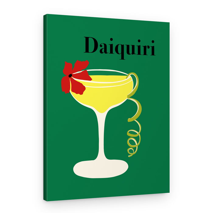 Classic Daiquiri Illustration – Canvas Print