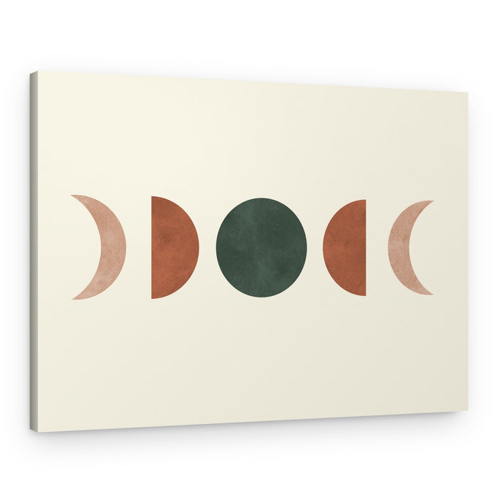 Earthy Moon Phases – Canvas Print