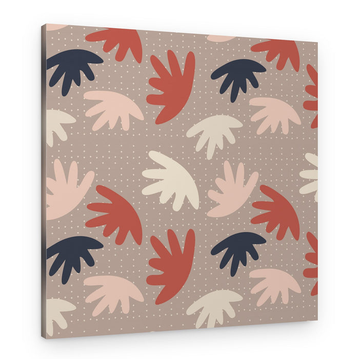 Organic Petal Pattern – Canvas Print