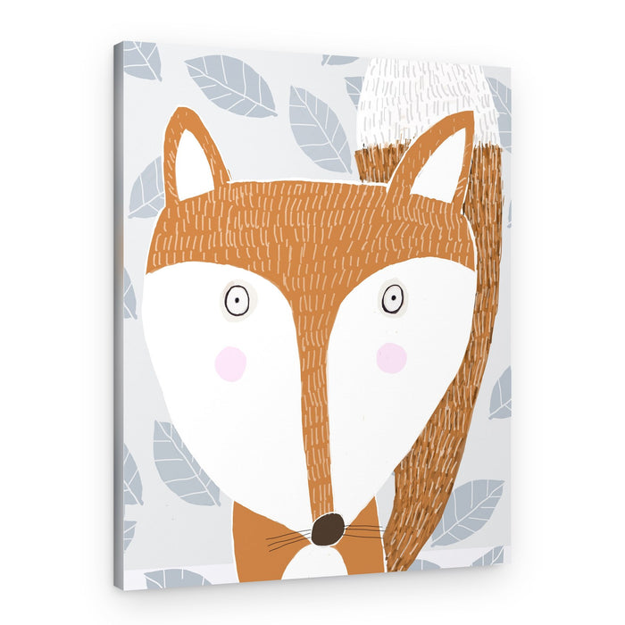 Cute Woodland Fox – Canvas Print