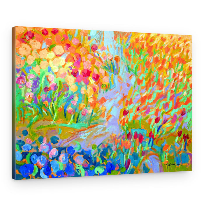 Vibrant Garden Path – Canvas Print