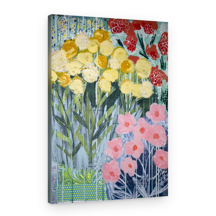 Vibrant Garden Blooms – Canvas Print
