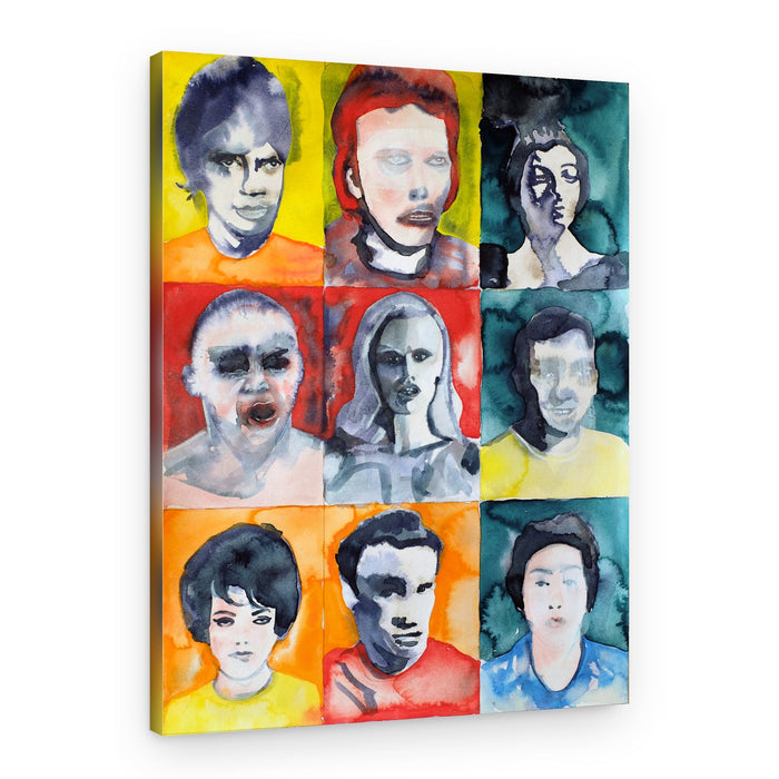 Vibrant Portrait Grid – Canvas Print