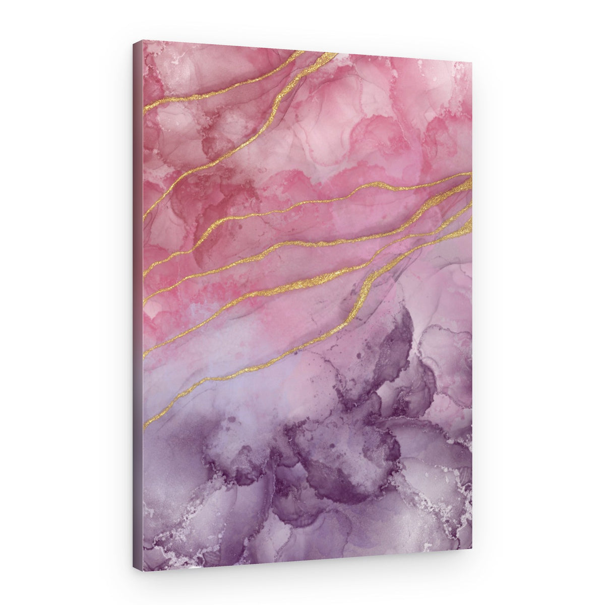 Gilded Marble Abstract – Canvas Print