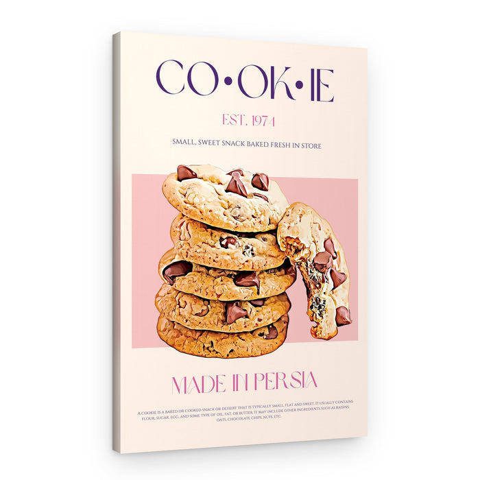 Warm Chocolate Chip Cookies – Canvas Print