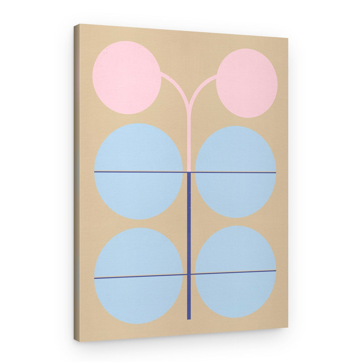 Modern Pastel Symmetry – Canvas Print