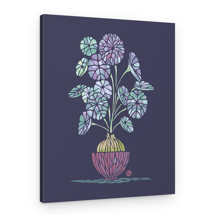 Stylized Pastel Plant – Canvas Print