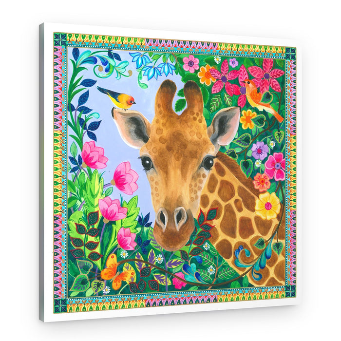 Floral Giraffe – Canvas Print