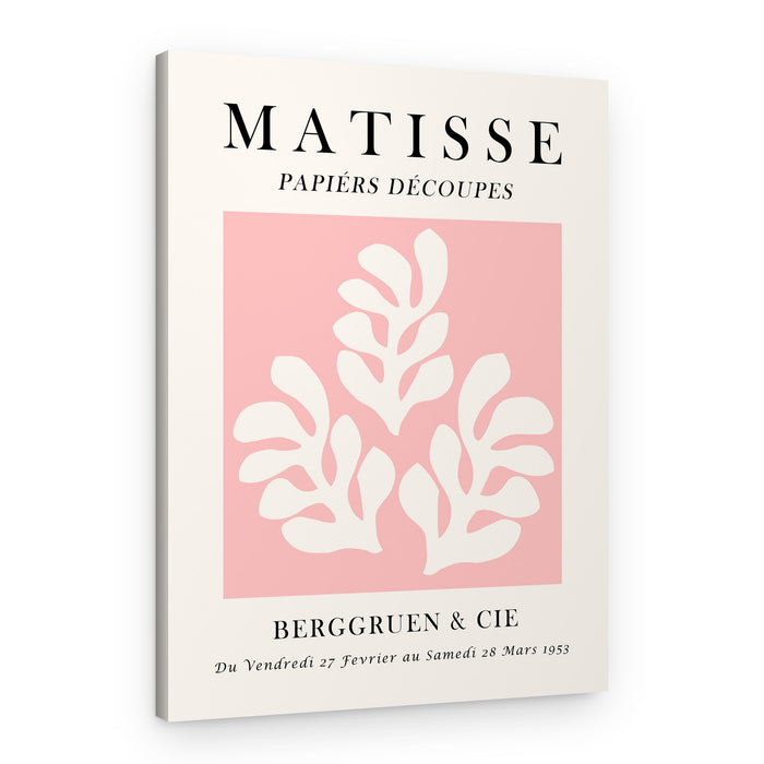 Organic Pink Leaf Shapes – Canvas Print