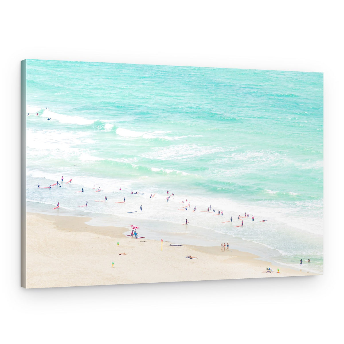 Turquoise Beach Surfing – Canvas Print