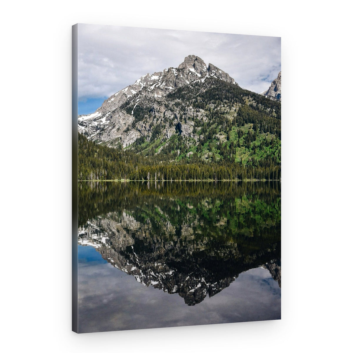 Majestic Mountain Mirror – Canvas Print