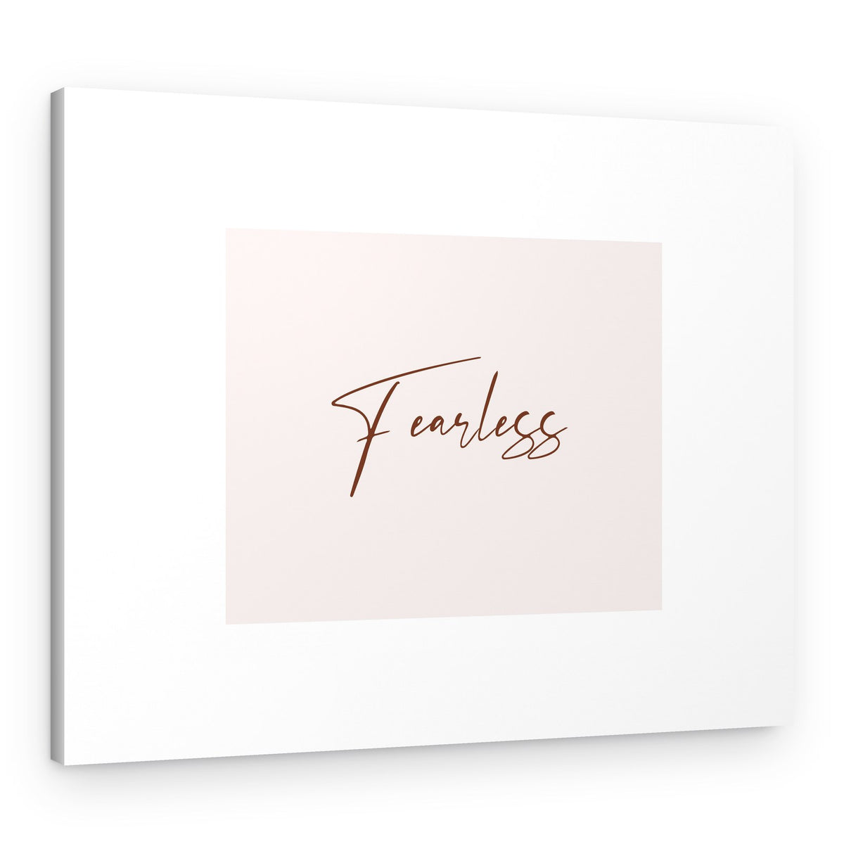 Fearless Elegant Script – Canvas Print