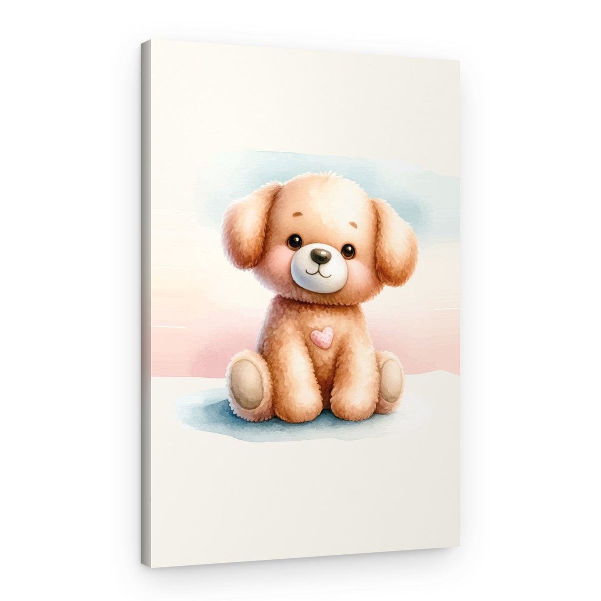 Sweet Watercolor Puppy – Canvas Print