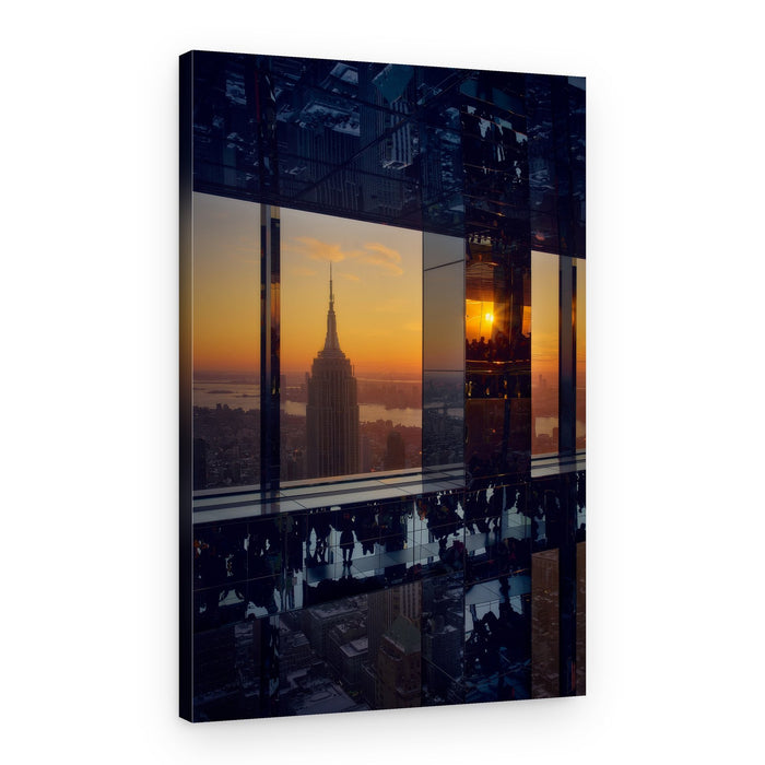 New York Sunset Reflections – Canvas Print