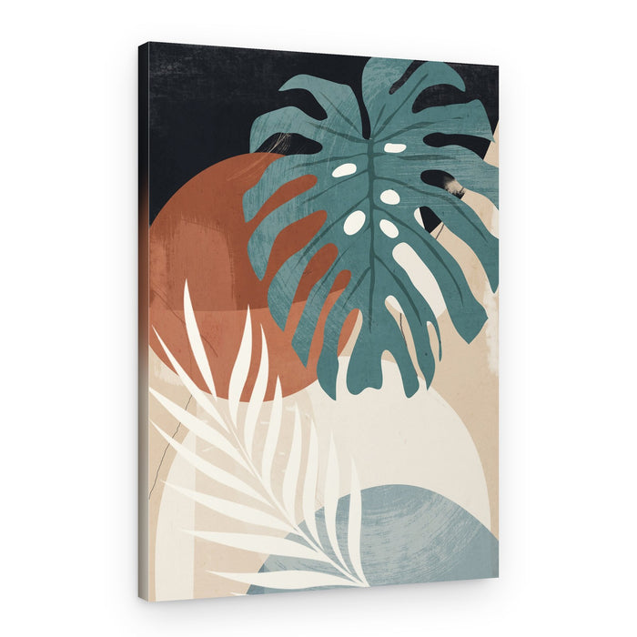 Abstract Jungle Leaves – Canvas Print