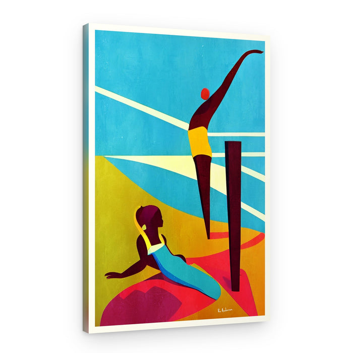 Vibrant Summer Swim – Canvas Print
