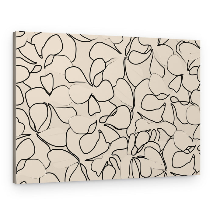 Abstract Floral Lines – Canvas Print