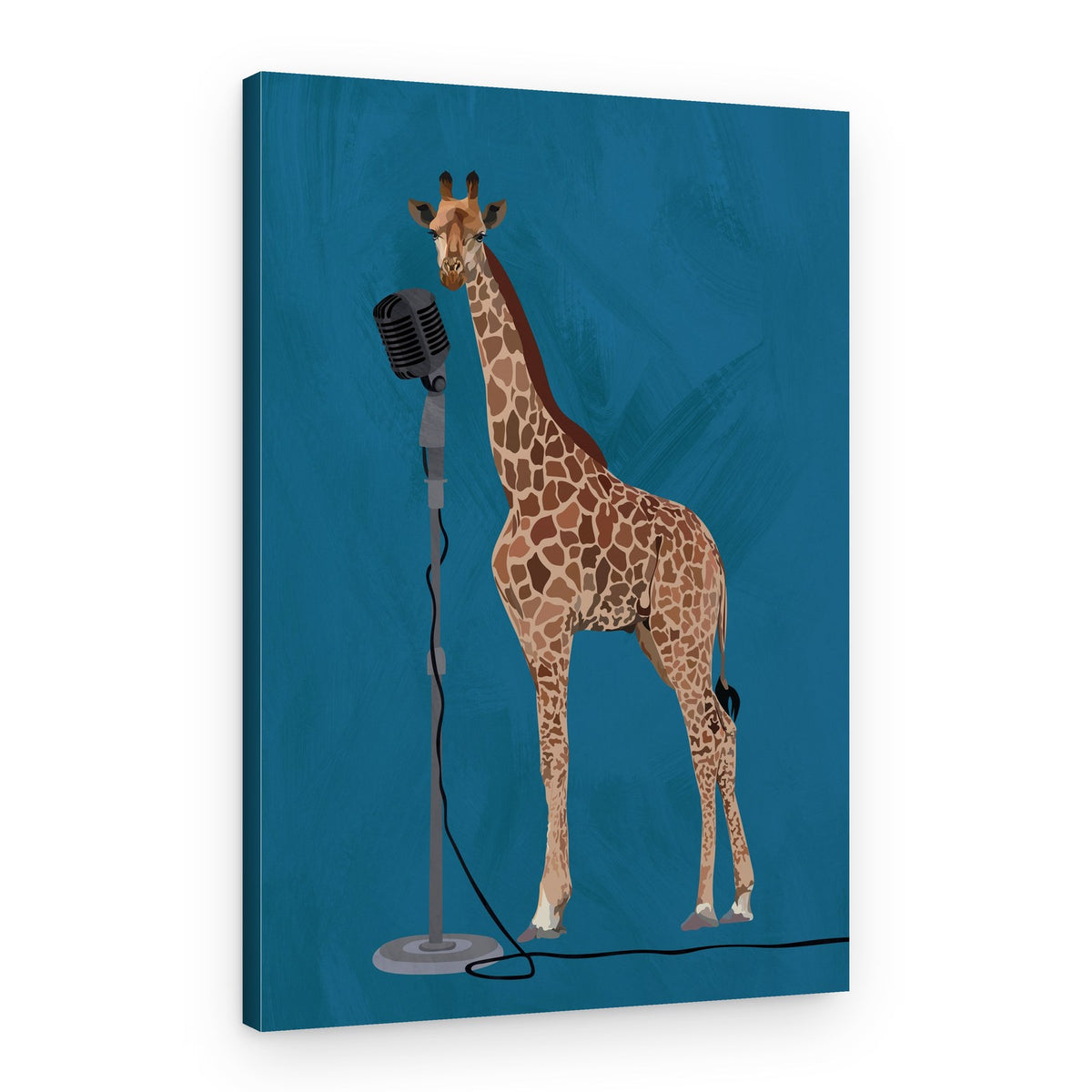 Singing Giraffe – Canvas Print