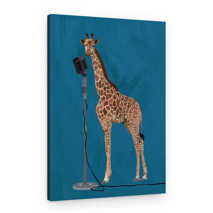Singing Giraffe – Canvas Print