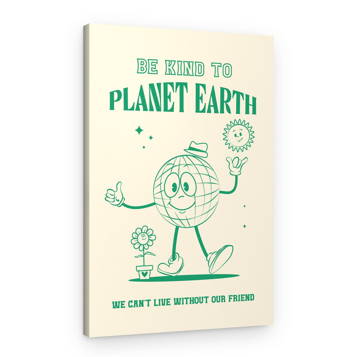 Be Kind To Earth – Canvas Print