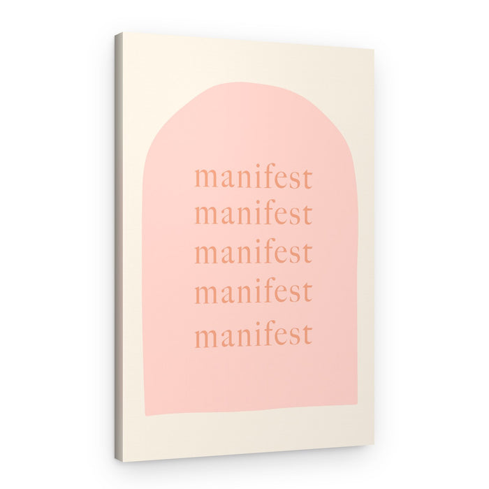 Pink Manifest Arch – Canvas Print
