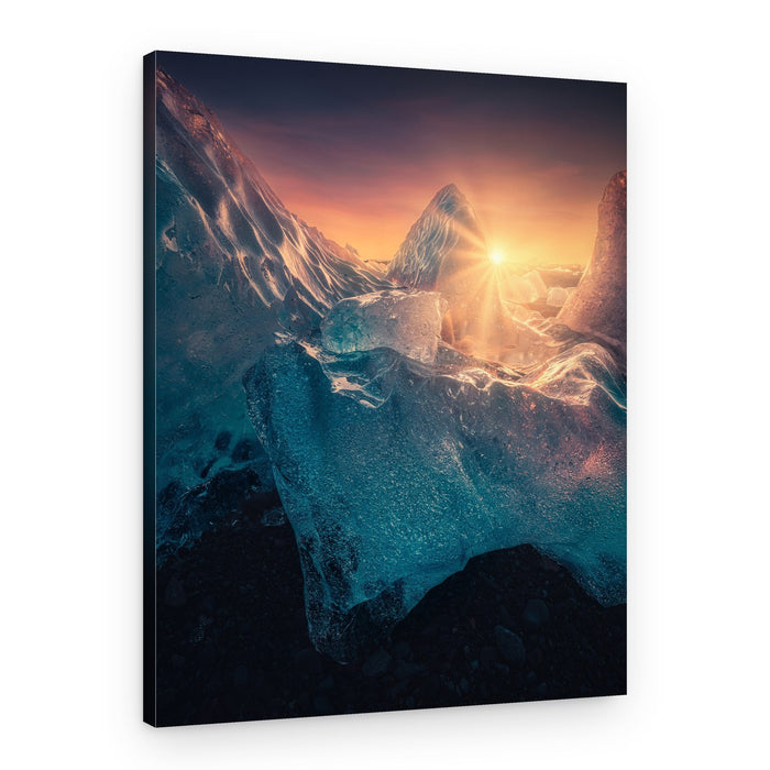 Majestic Ice Glow – Canvas Print