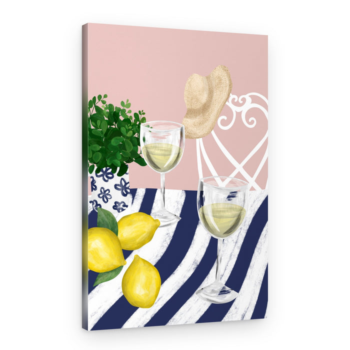 Summer Drinks and Lemons – Canvas Print