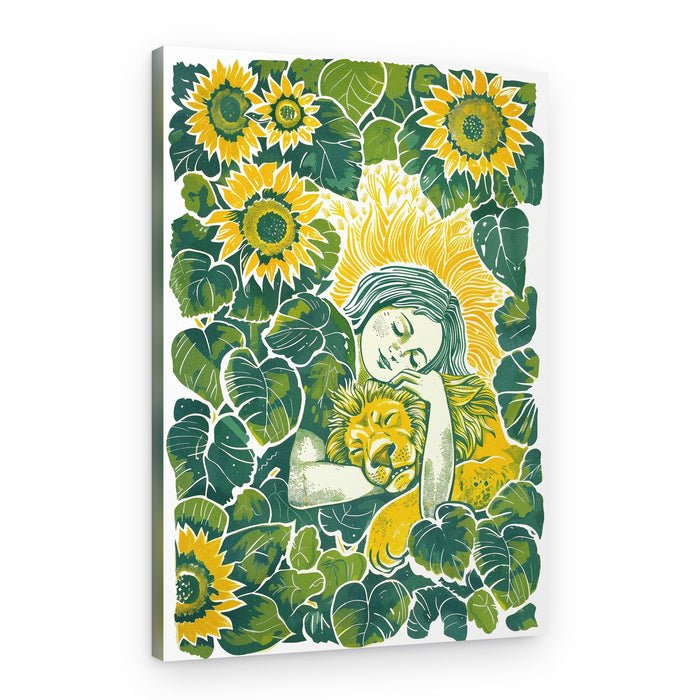 Sunflower Girl's Dream – Canvas Print
