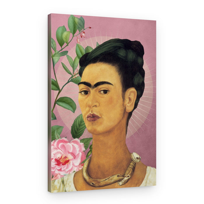 Rose Halo Woman Gaze – Canvas Print