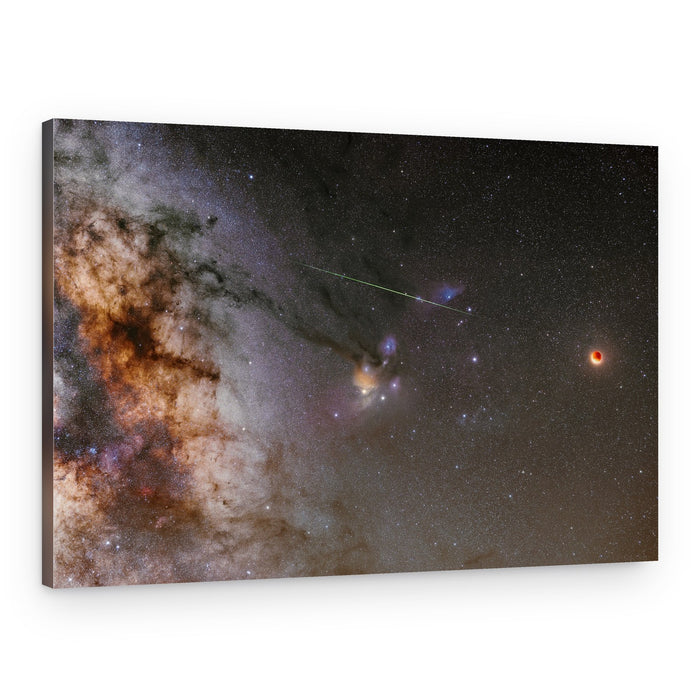 Milky Way Eclipse Meteor – Canvas Print