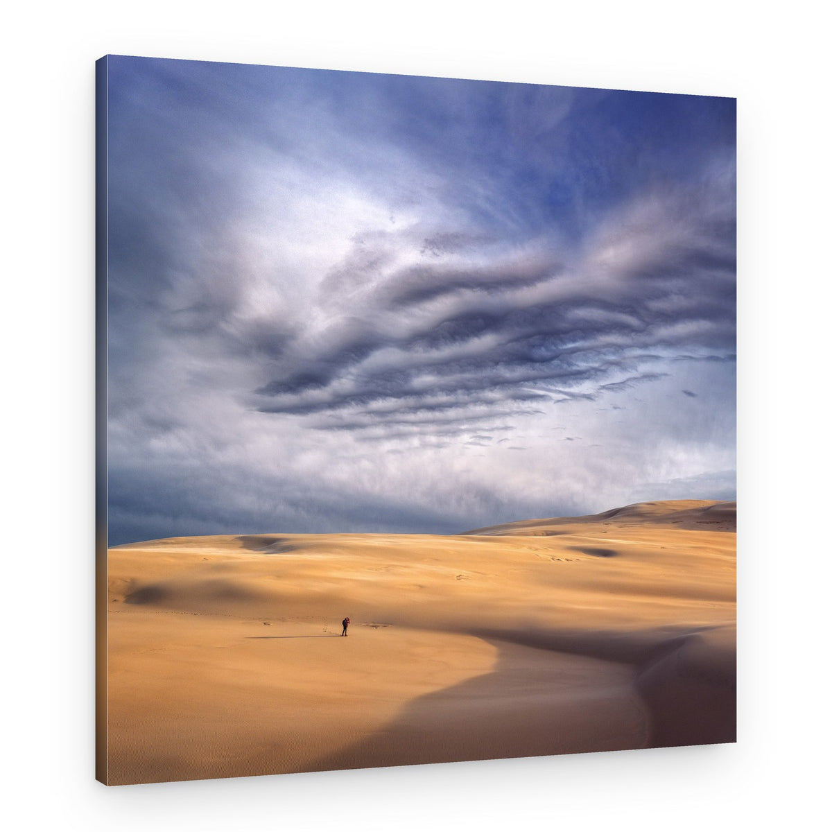 Lone Wanderer Desert Dunes – Canvas Print