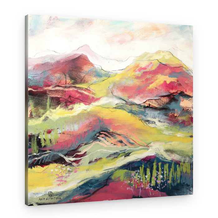 Colorful Abstract Mountains – Canvas Print