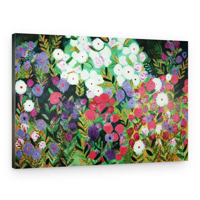 Vibrant Garden Blooms – Canvas Print