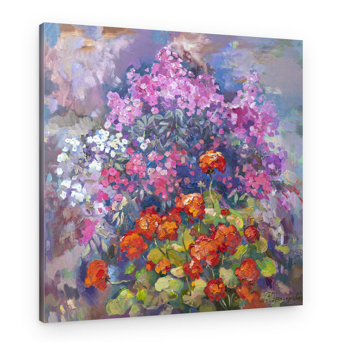 Vibrant Garden Bloom – Canvas Print
