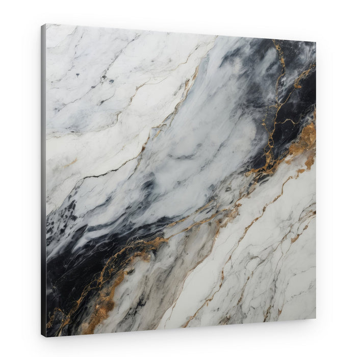 Black Gold Marble – Canvas Print