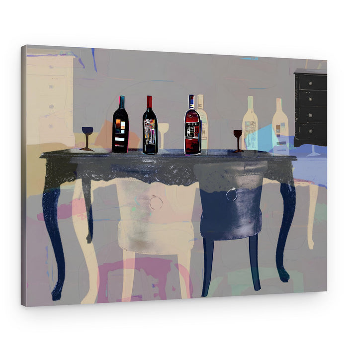 Artful Wine Table – Canvas Print