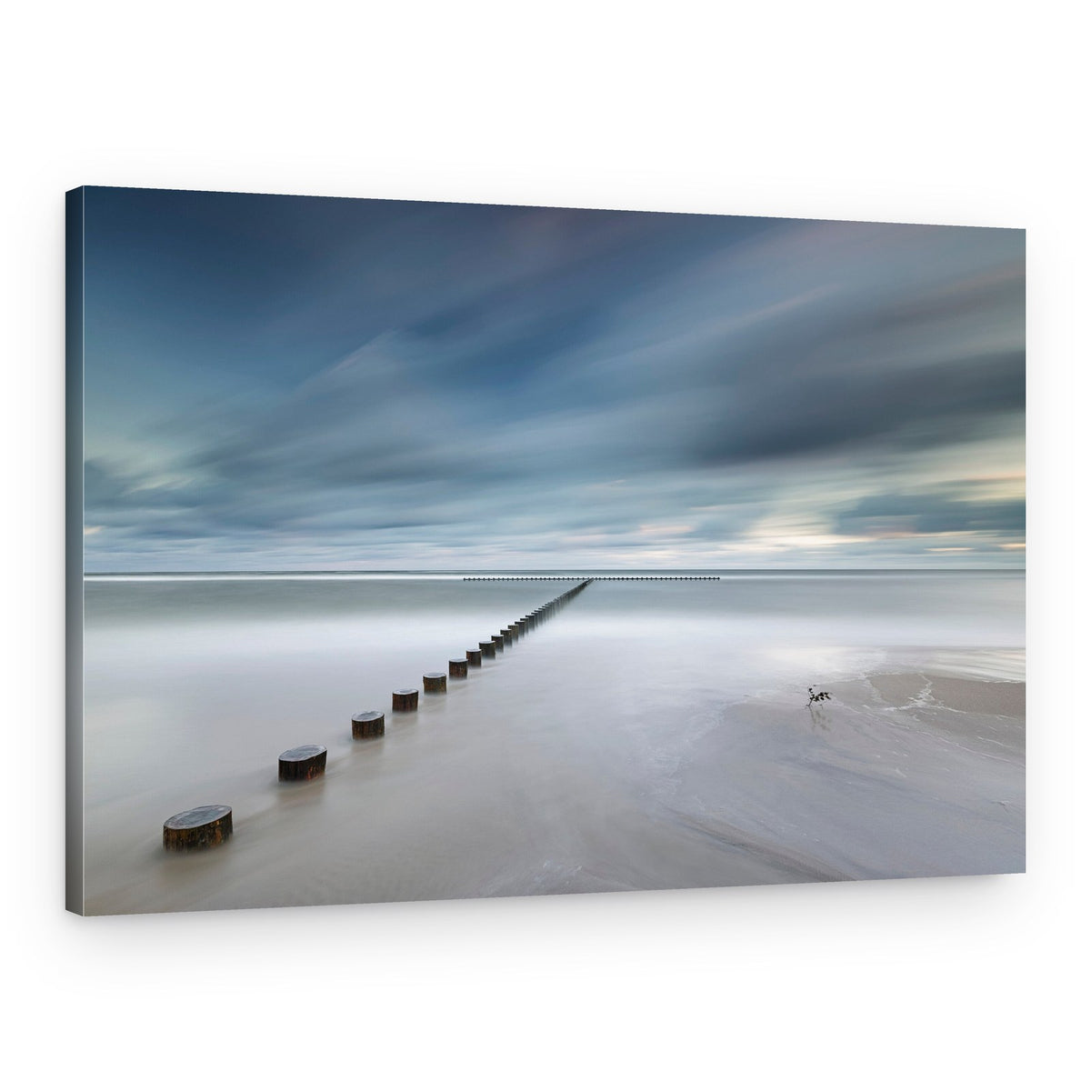 Peaceful Seascape Posts – Canvas Print
