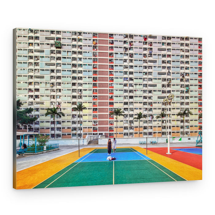 Colorful Hong Kong Apartments – Canvas Print