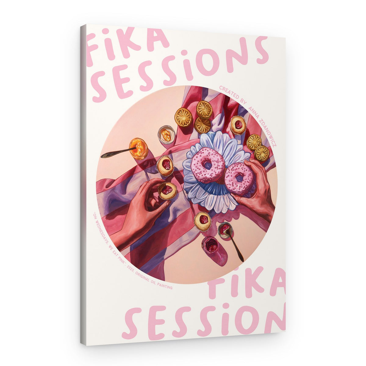 Pink Fika Sessions – Canvas Print