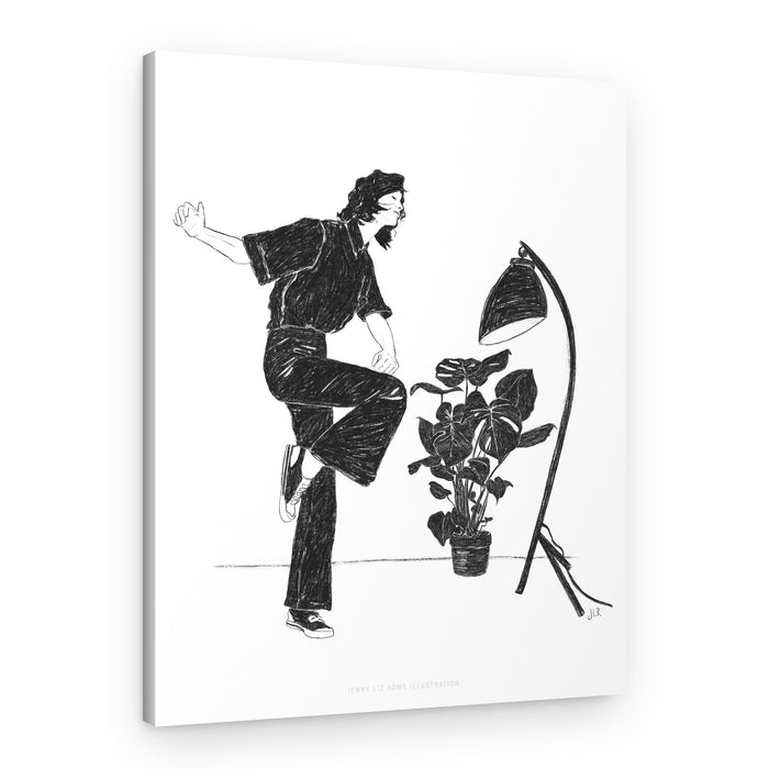 Jlr Dancingathome4 Blackandwhite Copy – Canvas Print