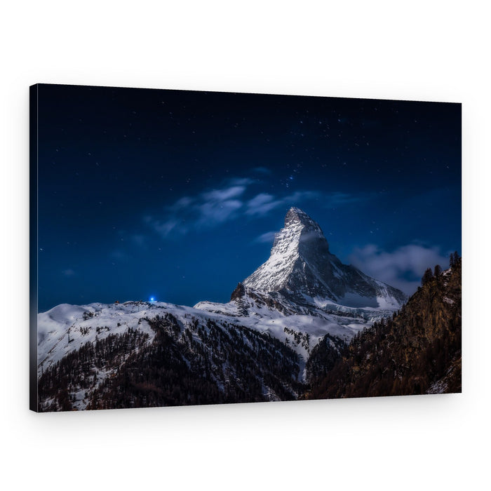 Matterhorn Starry Night – Canvas Print
