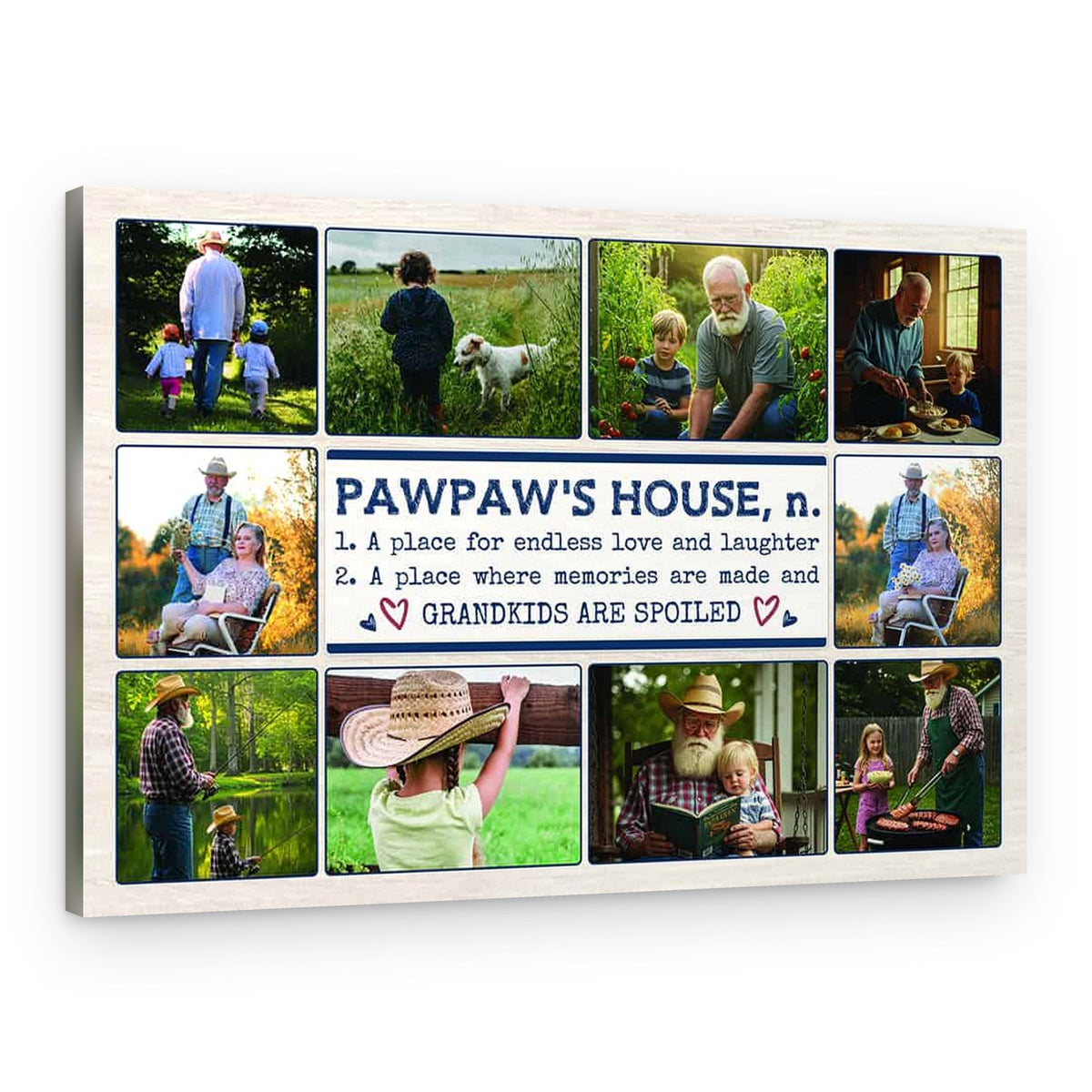 Pawpaw’s House Custom 10 Photo Canvas – Canvas Print