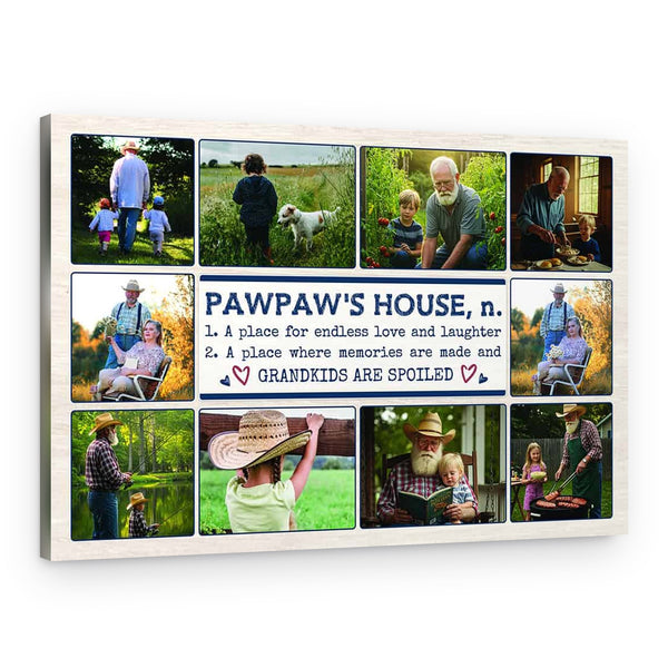Pawpaw’s House Custom 10 Photo Canvas