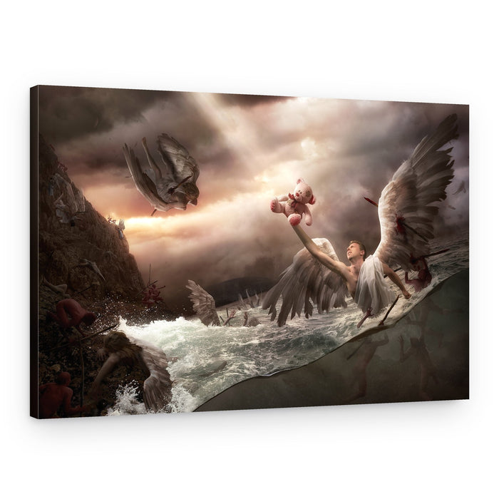 Wounded Angel Offering – Canvas Print