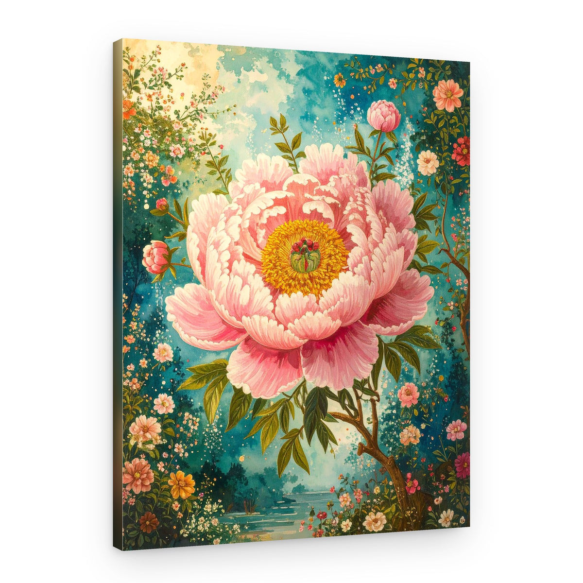 Enchanted Peony Garden – Canvas Print