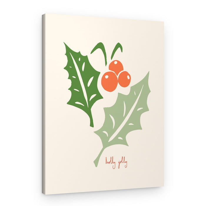 Holly Jolly Berries – Canvas Print