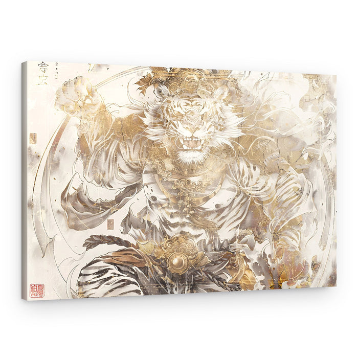 Majestic Golden Tiger – Canvas Print