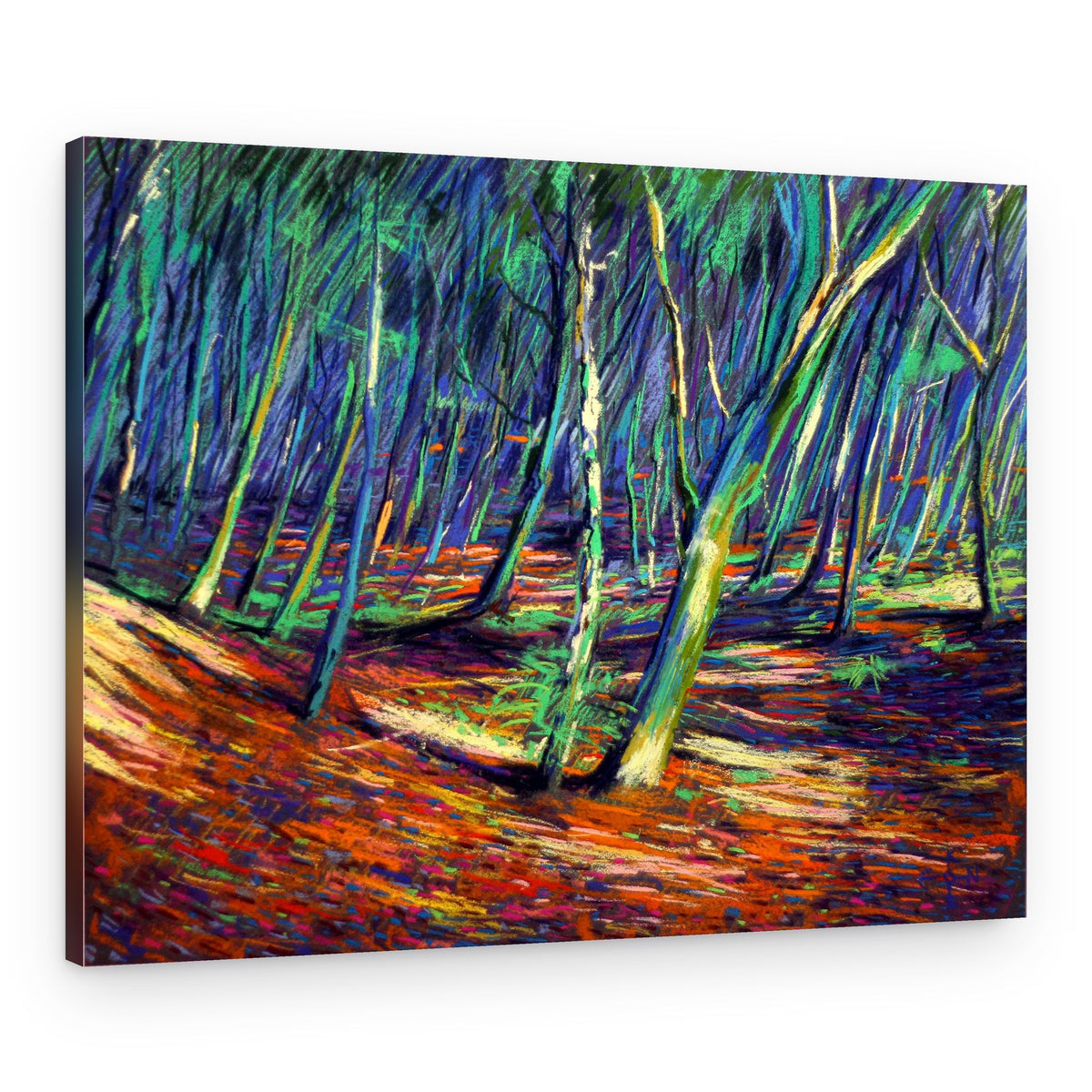 Vibrant Forest Path – Canvas Print
