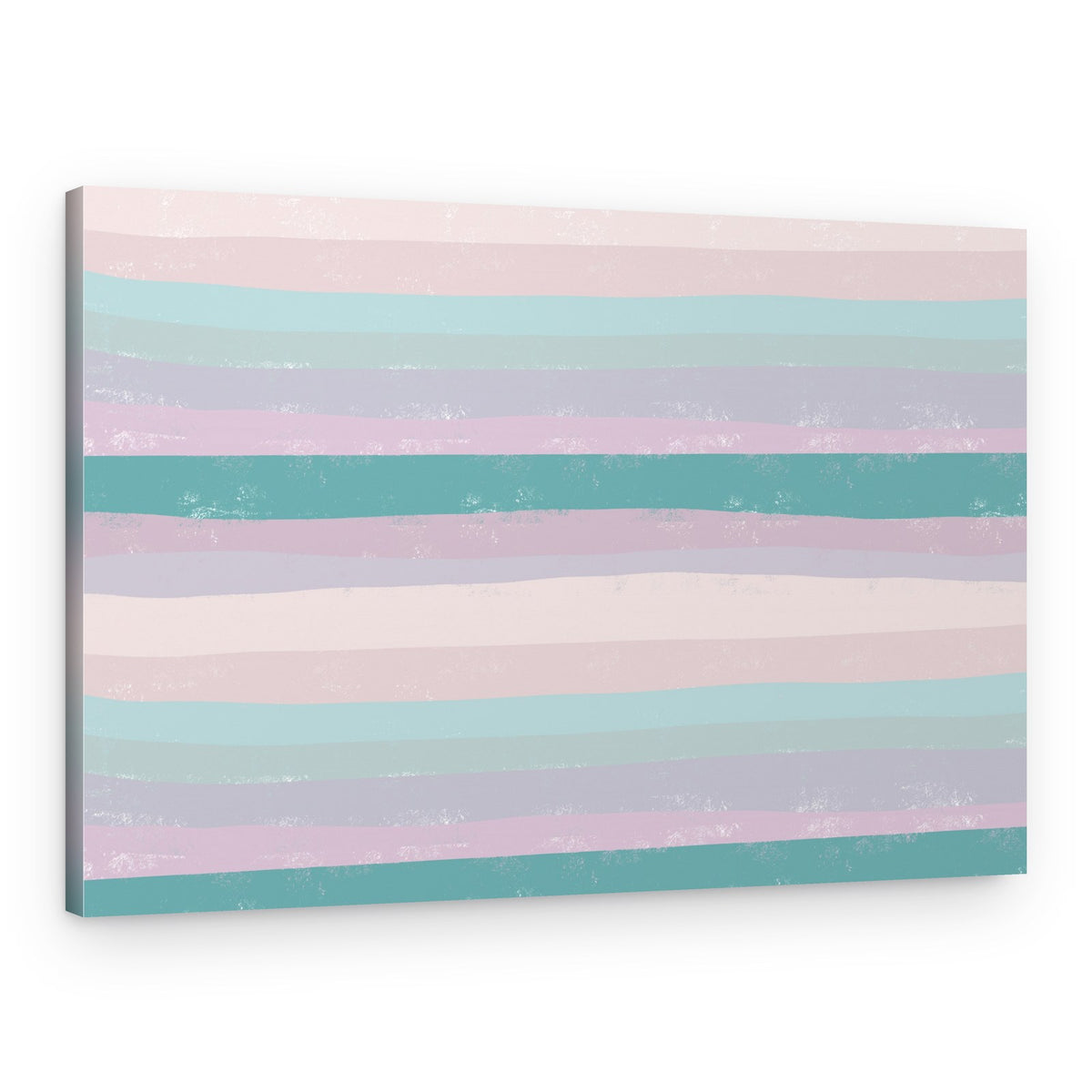 Horizontal Stripes In Soothing Tones – Canvas Print