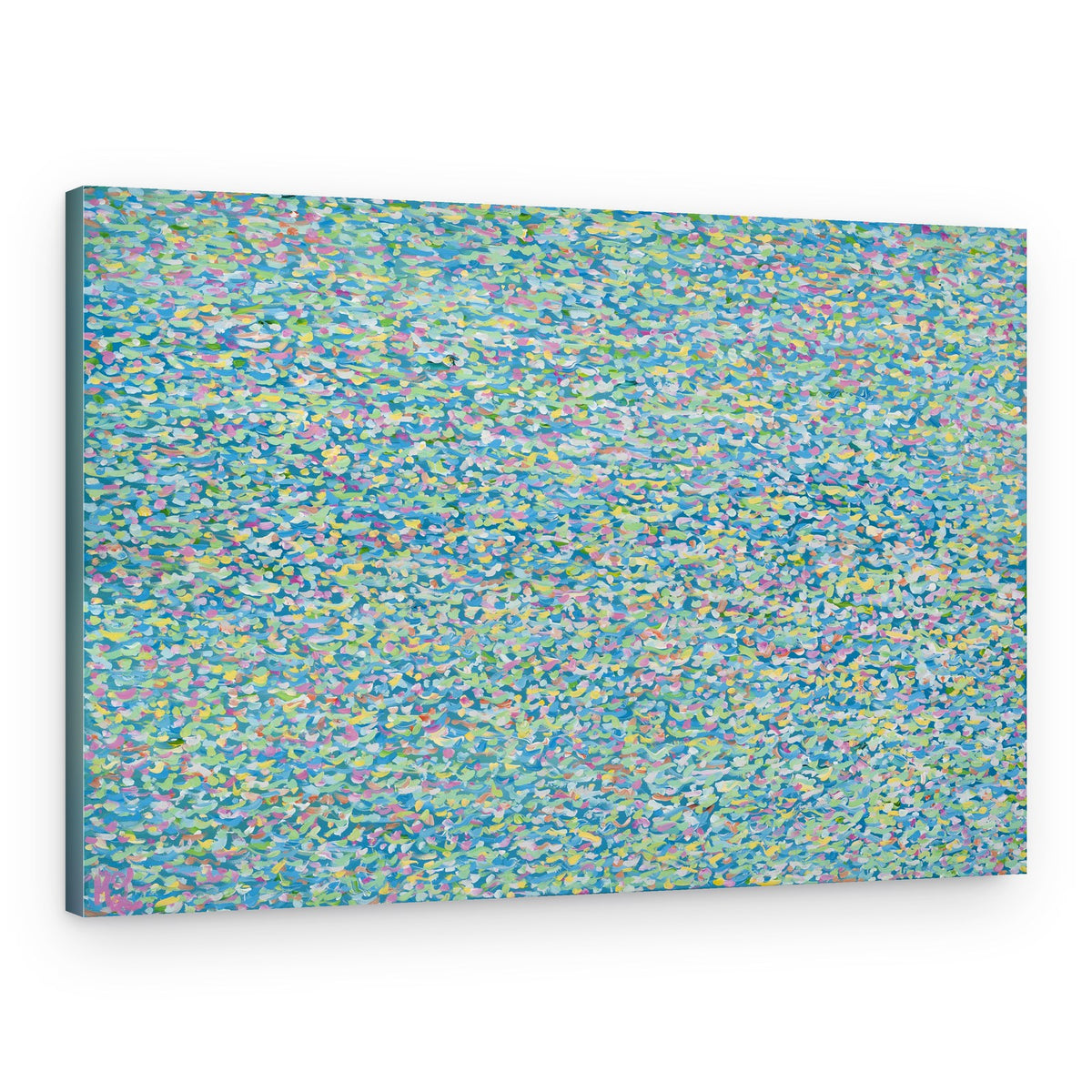 Vibrant Dotted Field – Canvas Print